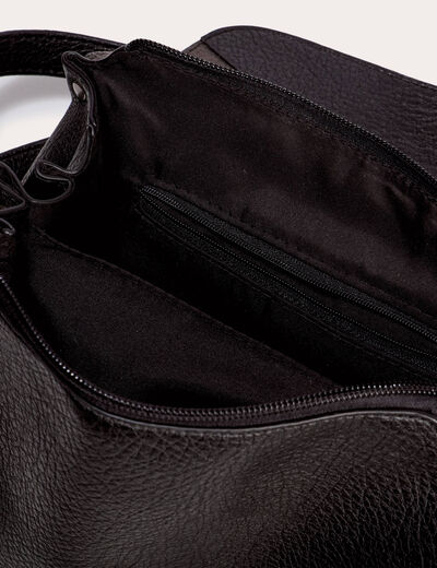 Sac similicuir noir femme