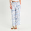Pantalon large bleu roi femme