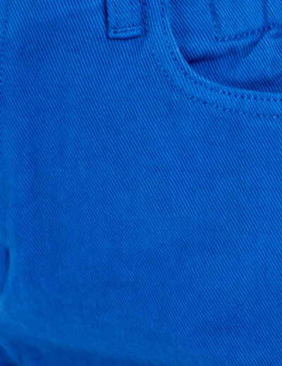 Short &agrave; ourlets bleu roi femme