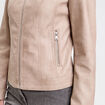 Veste droite zipp&eacute;e sable femme