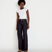 Jeans droit taille basse denim brut clean femme
