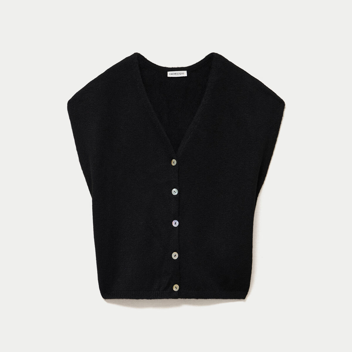 Gilet sans manches noir femme