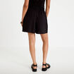 Jupe-short &eacute;vas&eacute;e courte noir femme