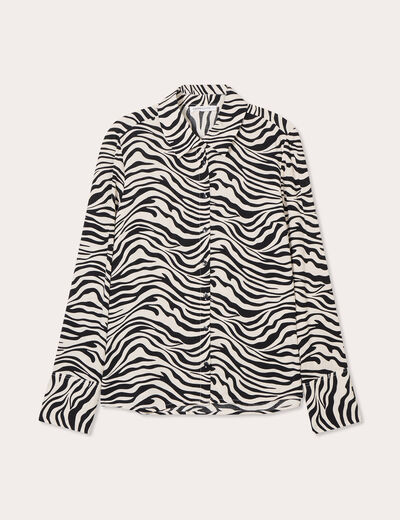 Chemise manches longues blanc femme