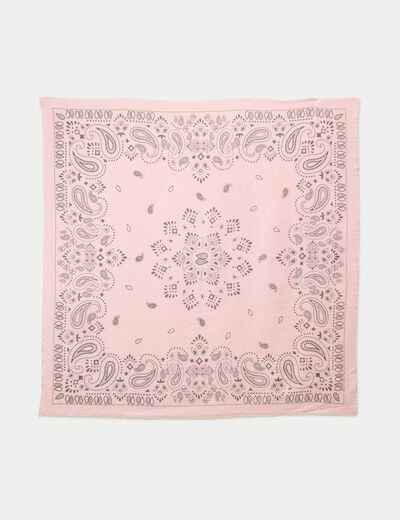 Foulard rose femme