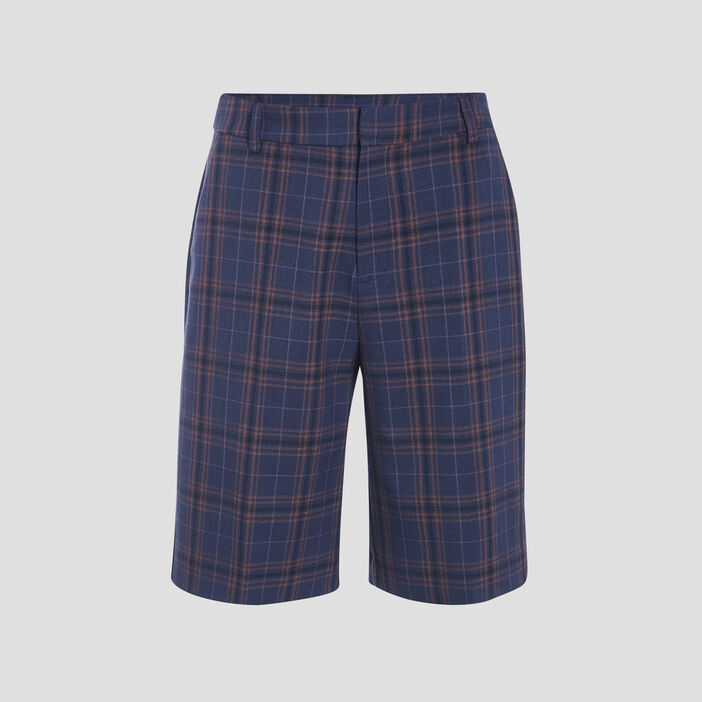Bermuda droit bleu clair femme