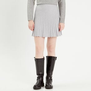 jupe evasee plissee gris clair femme Jupe évasée plissée gris clair femme