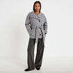Veste oversize manches longues gris femme