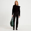 Pull manches longues noir femme