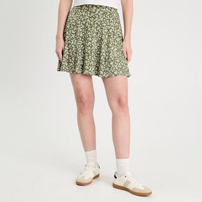jupe short patineuse vert kaki femme Jupe-short patineuse vert kaki femme