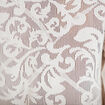 Blouse en dentelle manches longues ecru femme