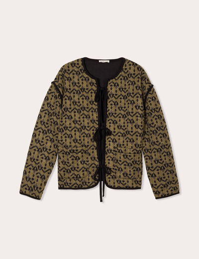 Veste matelassée vert femme