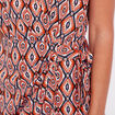 Robe portefeuille avec noeud beige femme