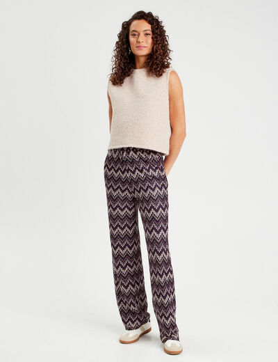 Pull sans manches sable femme