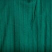 Blouse broderie col v manches 3/4 vert fonc&eacute; femme