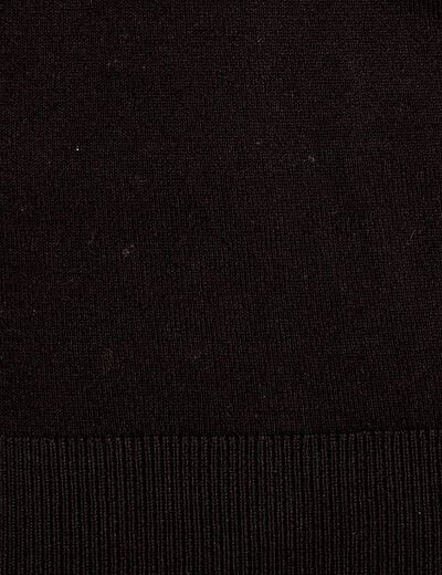 Pull manches longues noir femme
