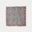 Foulard carr&eacute; satin ecru femme