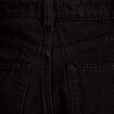 Jean wide leg taille haute denim noir femme
