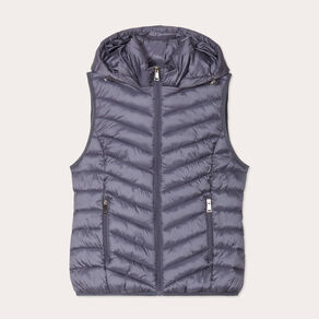 doudoune sans manches capuche bleu gris femme Doudoune sans manches capuche bleu gris femme