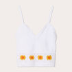 Débardeur tricot ecru femme