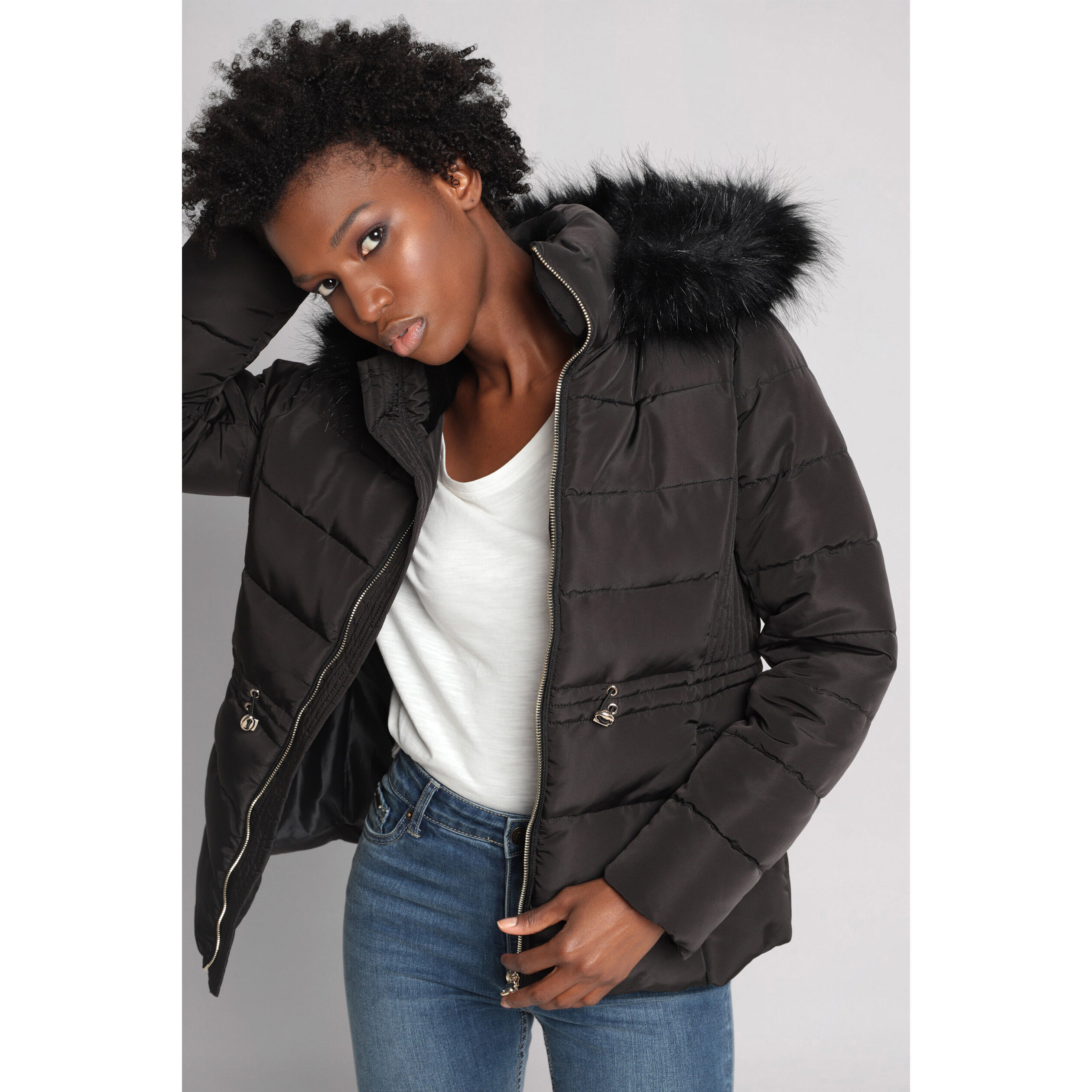 doudoune noire femme