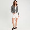 Blouse avec noeuds noir femme