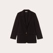 Veste blazer fluide noir femme