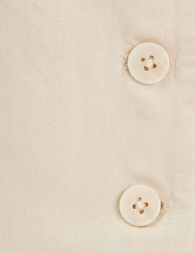 Veston sans manches beige femme