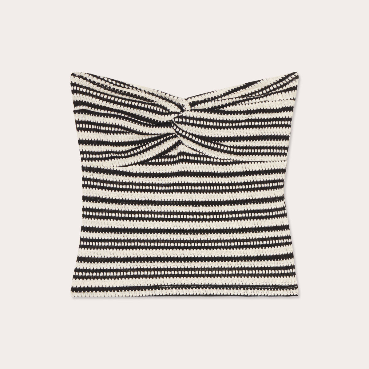 Bandeau cropped bustier blanc femme