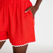 Short rouge femme