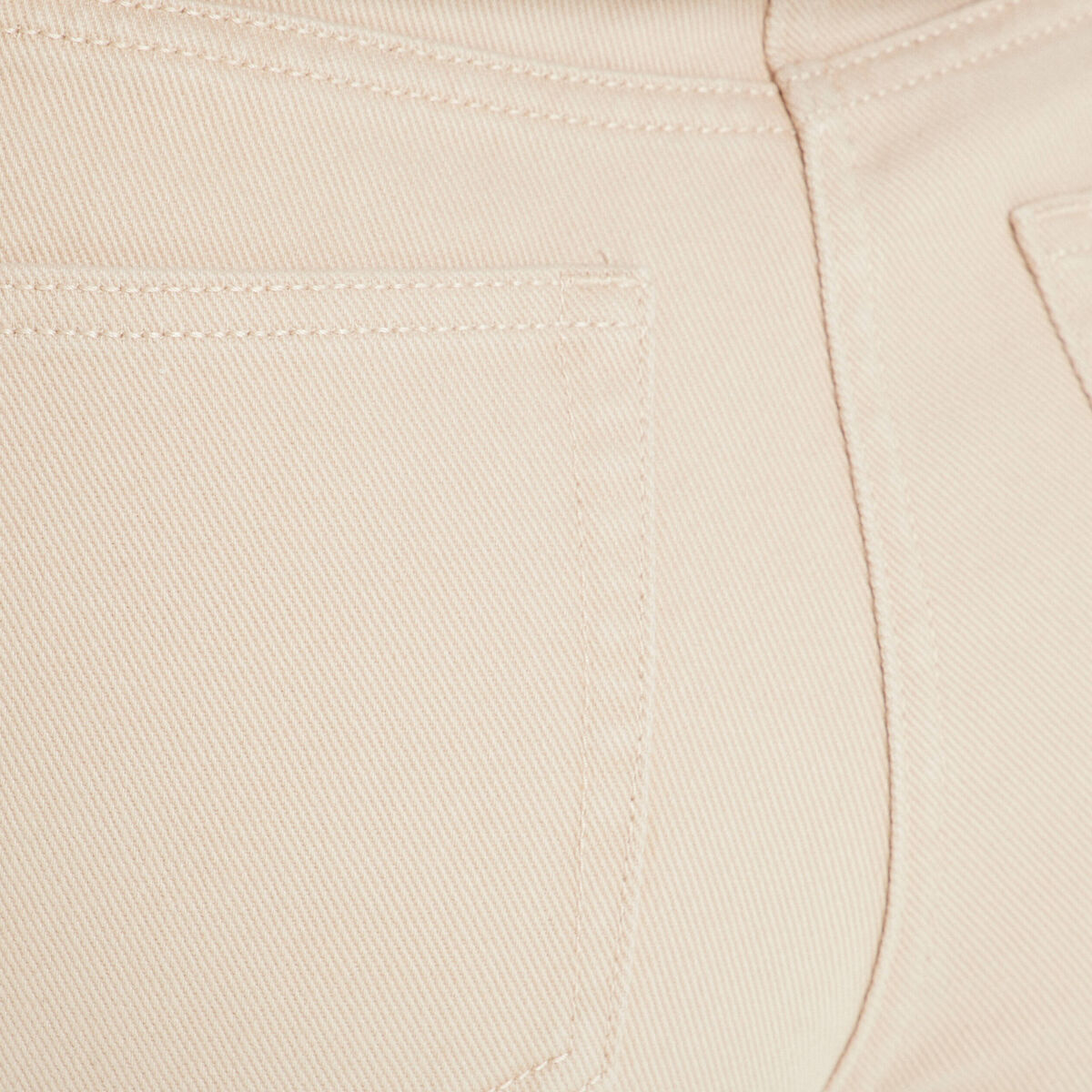 Pantalon cargo large ecru femme