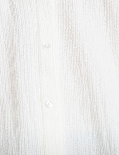 D&eacute;bardeur d&eacute;tails dentelle ecru femme