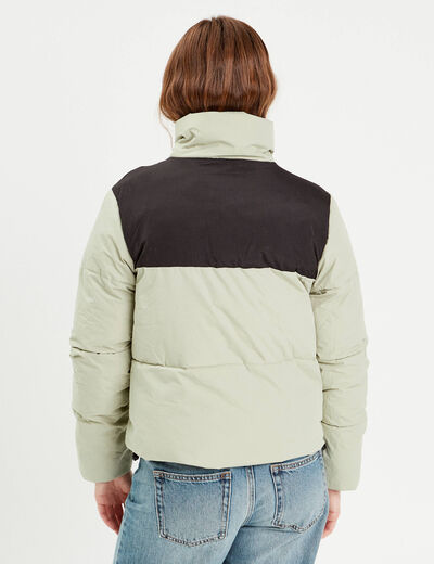 Doudoune vert pastel femme