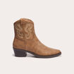Bottines western marron clair femme