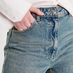 Jeans balloon denim double stone femme