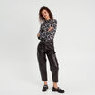 T-shirt manches pagodes gris femme