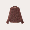 Blouse manches longues rose femme
