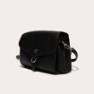 Sac à rabats noir femme