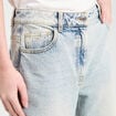 Jeans balloon denim bleach femme