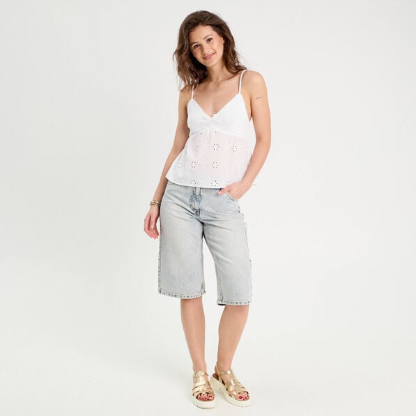 debardeur broderie anglaise blanc femme Débardeur broderie anglaise blanc femme