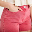 Short en jean 5 poches rose framboise femme
