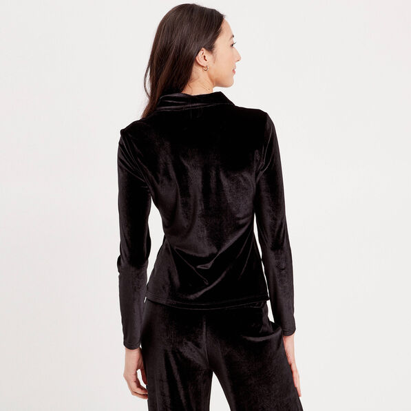 chemise en velours noir femme Chemise en velours noir femme