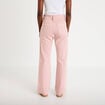 Jean bootcut taille haute rose clair femme