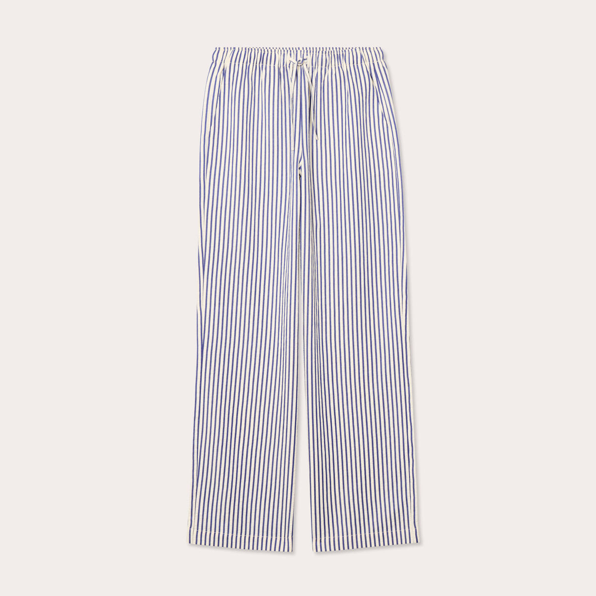 Pantalon large bleu marine femme