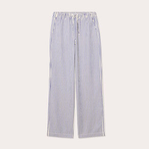 Pantalon large bleu marine femme