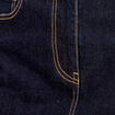 Jupe droite courte en jean denim brut femme