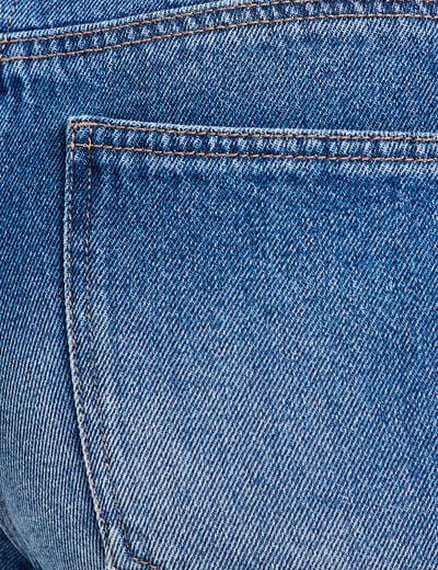 Jean wide leg taille basse denim double stone femme