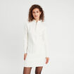 Robe pull droite camionneur ecru femme