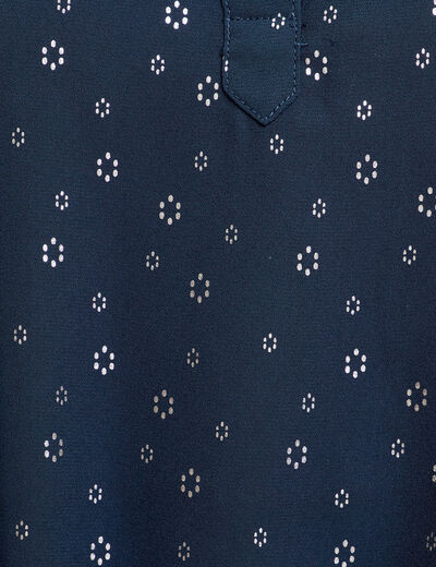 Blouse sans manches bleu marine femme