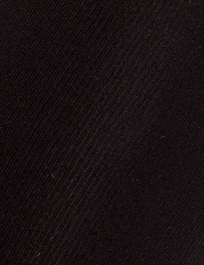 Legging chaud taille haute noir femme